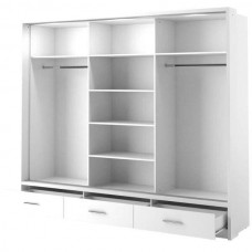 Skapis ar apgaismojumu AR-01P-3L, balts
